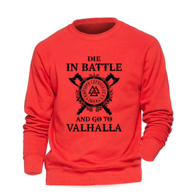 Odin Vikings Sweatshirt - Die In Battle And Go To Valhalla Multiple Colors - Superhero Gym Gear