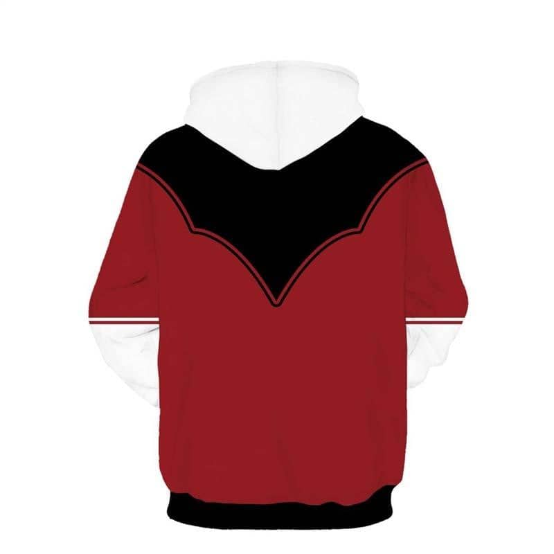 Dragon Red Black Pullover Hoodie - FitKing