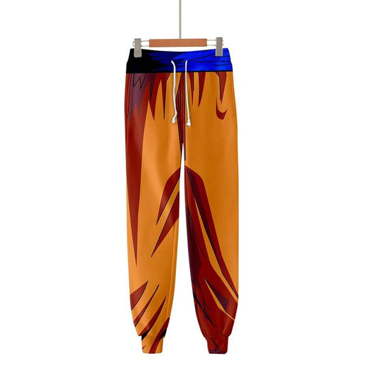 Dragon Warrior Casual Joggers Orange and Blue - Superhero Gym Gear