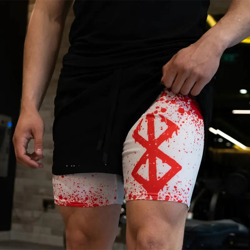 Berserk Mark of the Sacrifice Quick Dry Premium Mesh Workout Shorts