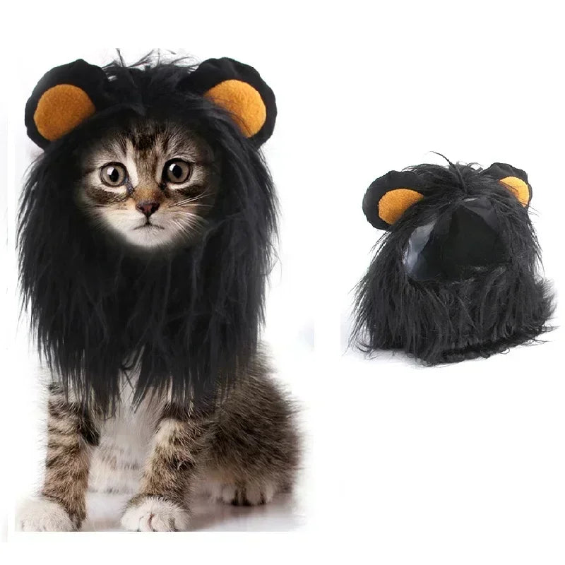 Pet Costume Lion Mane Wig for Cats and Dogs