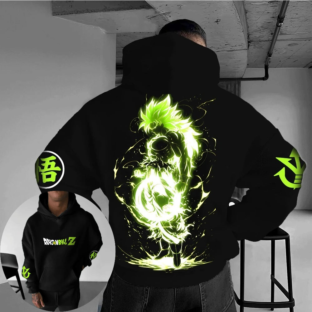 Dragon Master Glowing Saiyan Hoodies