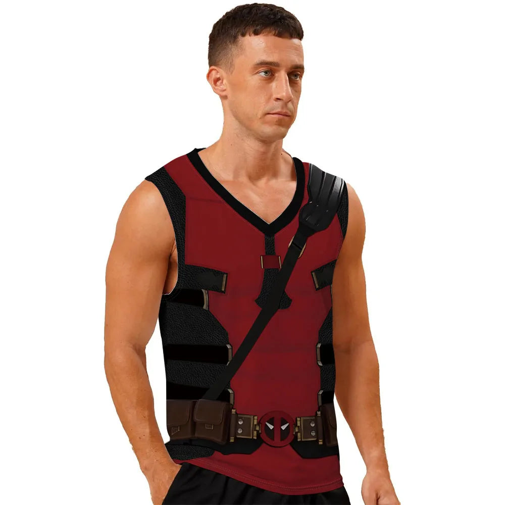 Deadpool Wolverine Sleeveless Tank Top Shirts