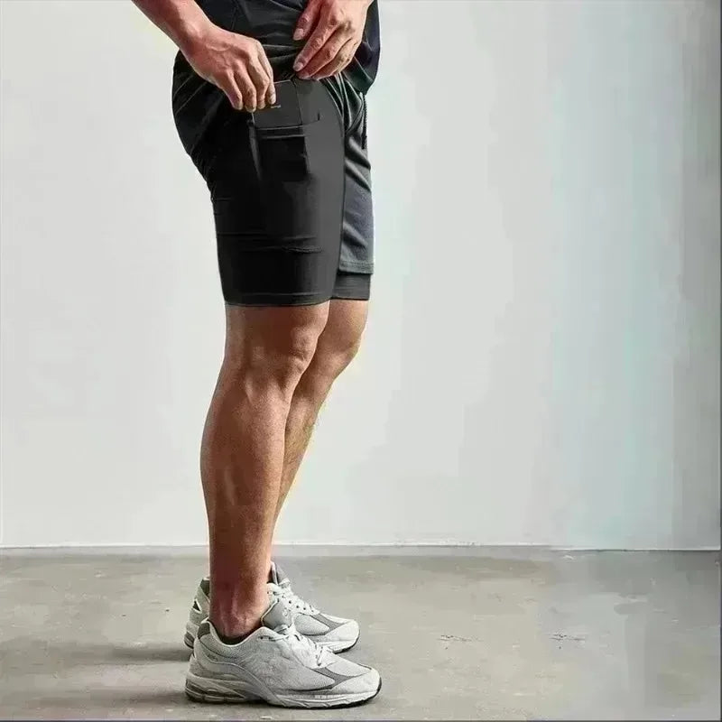 Dragon Power Series Anime 2-in-1 Quick Dry Men's Training Shorts