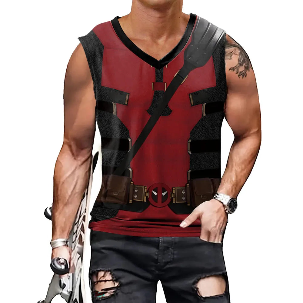 Deadpool Wolverine Sleeveless Tank Top Shirts