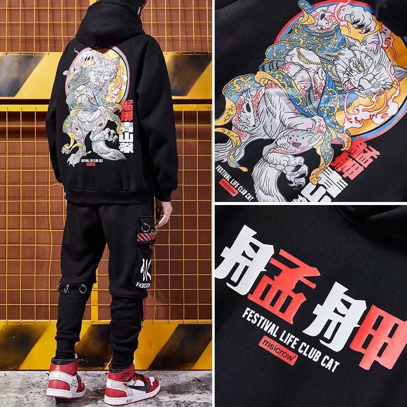 Samurai Cat Irezumi Hoodie