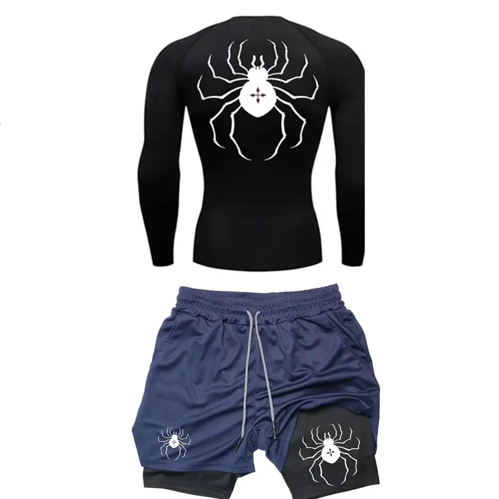 Hunter x Spider Shorts and Compression Shirt Set