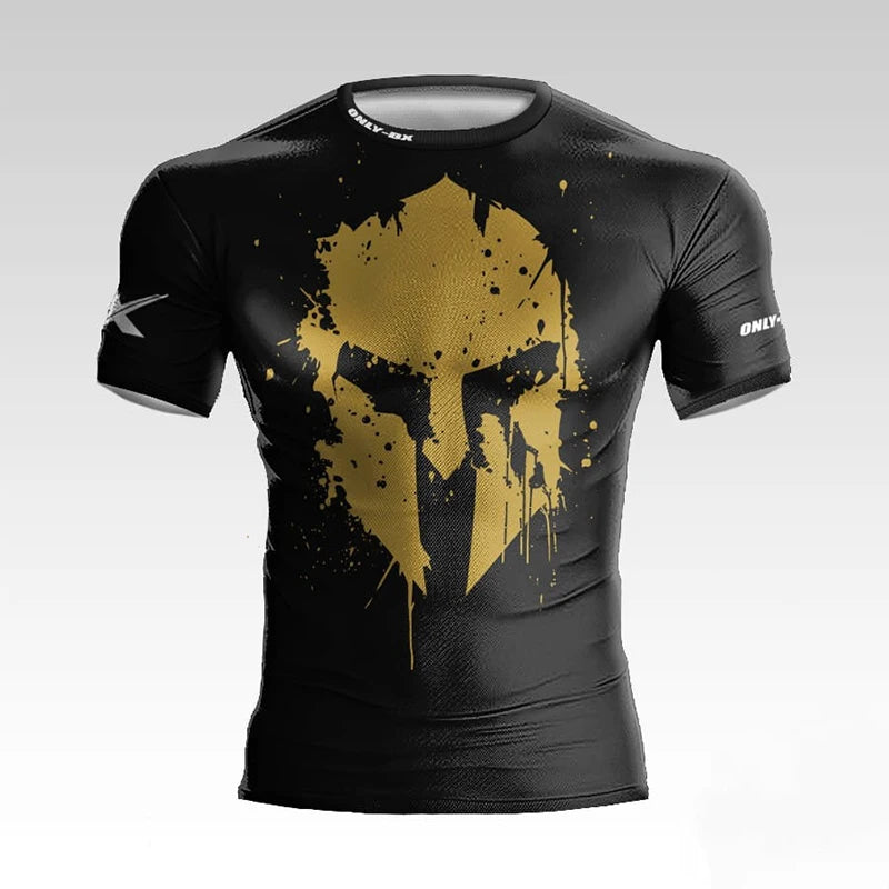 Spartan Warrior Helmet Shirt Premium Quick Dry Compression Shirt