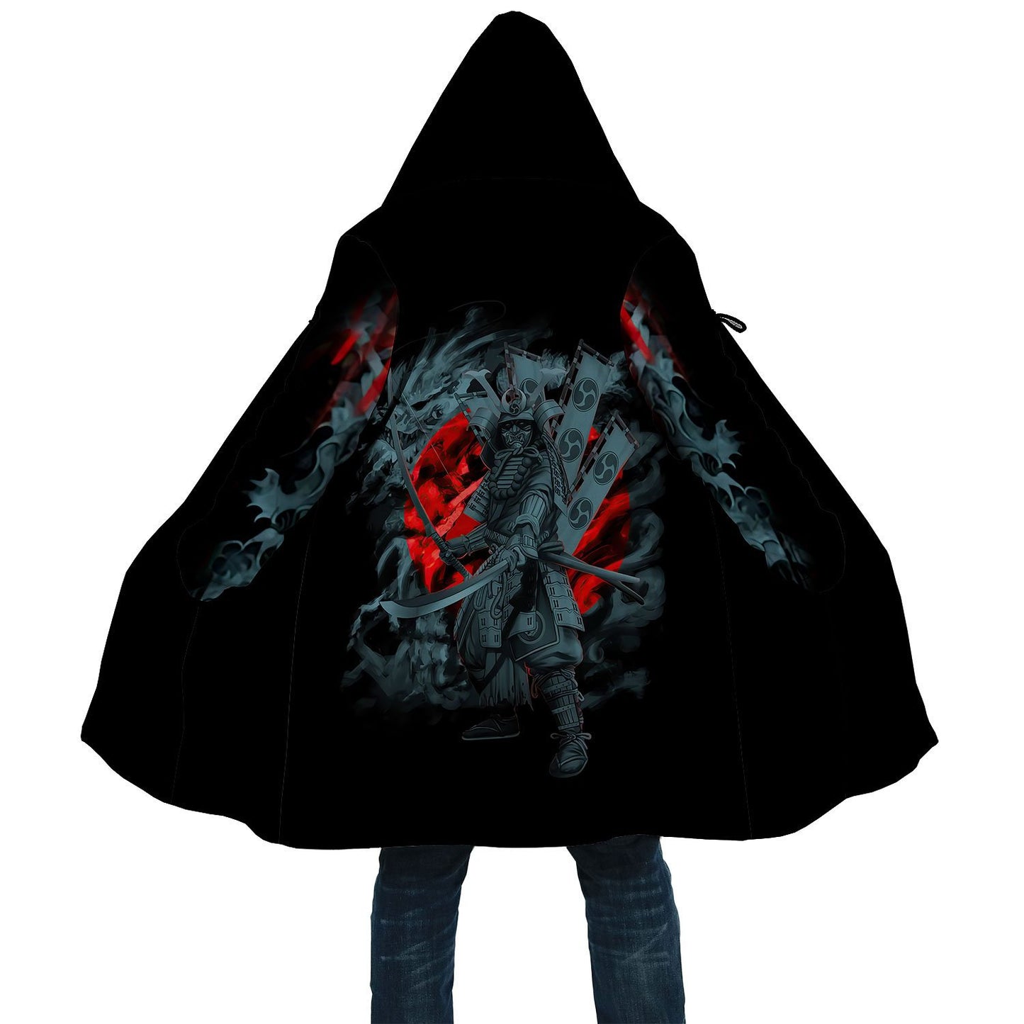 Irezumi Hooded Samurai Oni Cloak - Multiple Designs