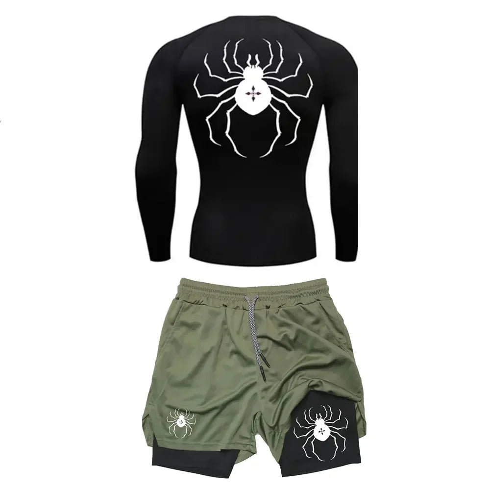 Hunter x Spider Shorts and Compression Shirt Set