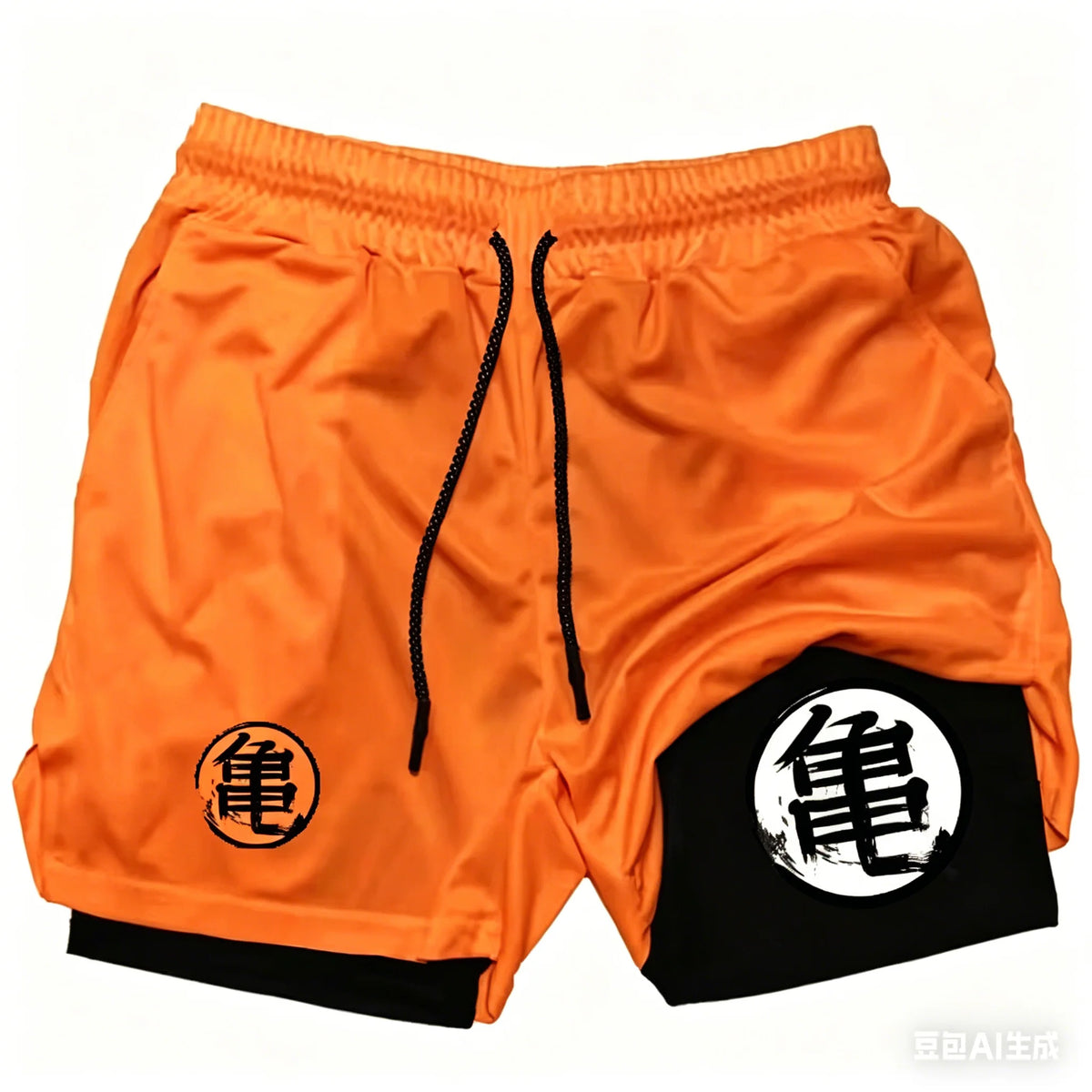 Dragon Power Series Anime 2-in-1 Quick Dry Men's Training Shorts