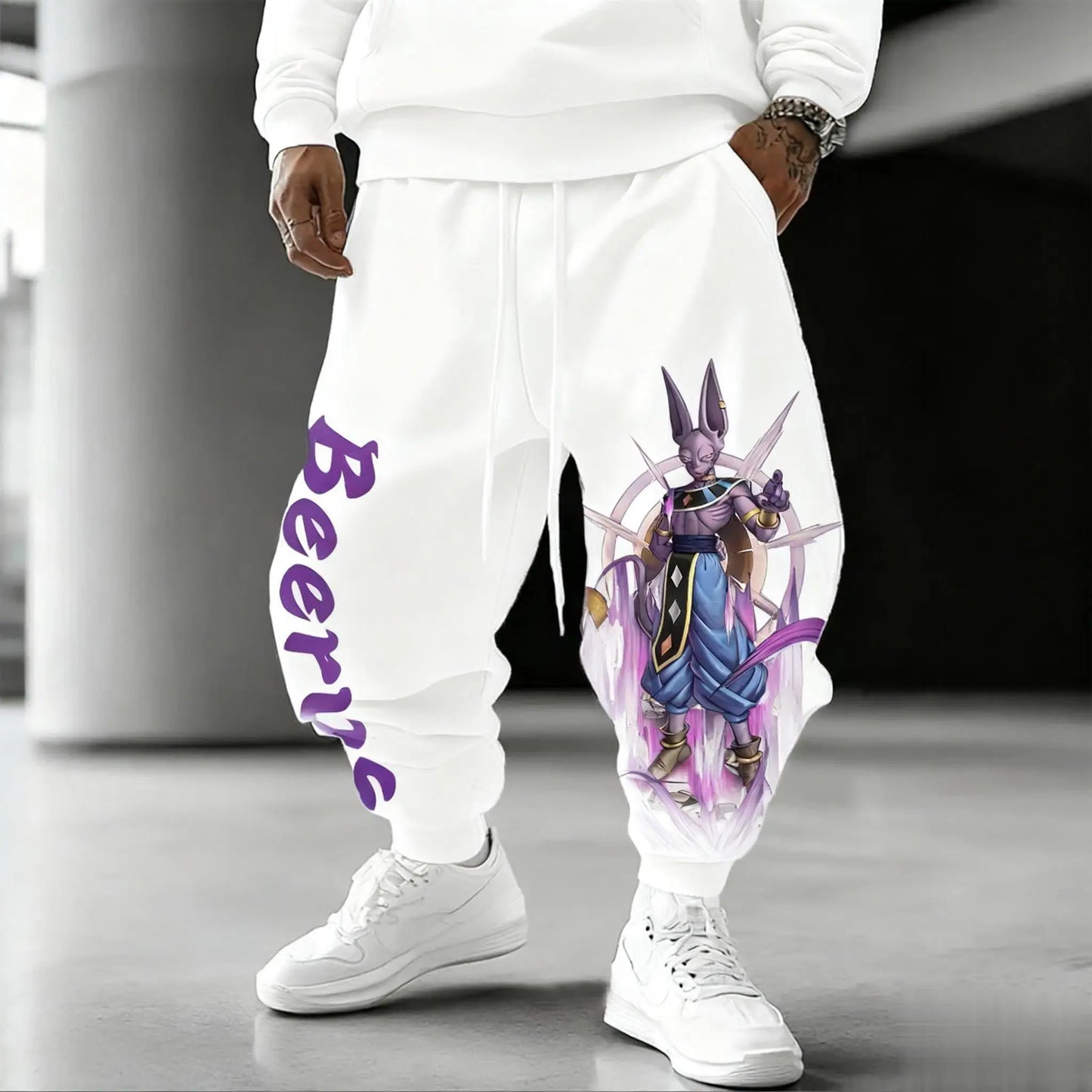 Dragon Master Beerus Anime Sweatpants - Joggers for Saiyans