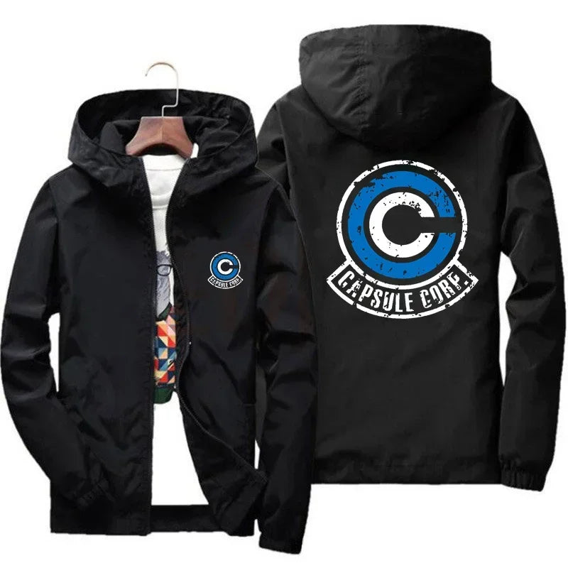 Dragon Z Capsule Corp Anime Long Sleeve Hoodie