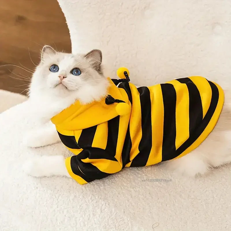 Bee Pet Cosplay Hoodie for Small and Medium Dogs & Cats
