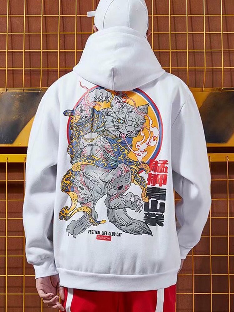 Samurai Cat Irezumi Hoodie