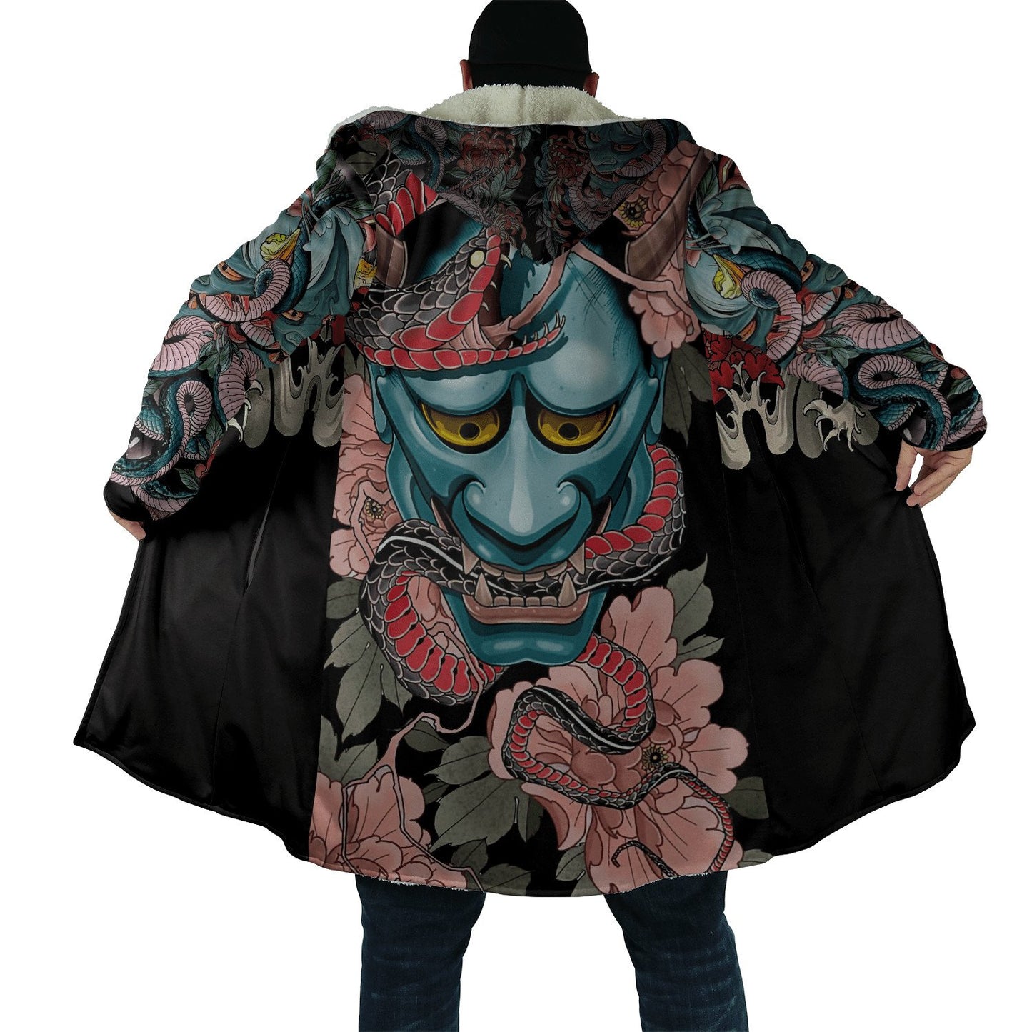 Irezumi Hooded Oni Samurai Cloak - Multiple Designs