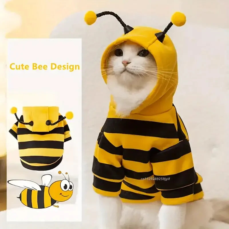 Bee Pet Cosplay Hoodie for Small and Medium Dogs & Cats