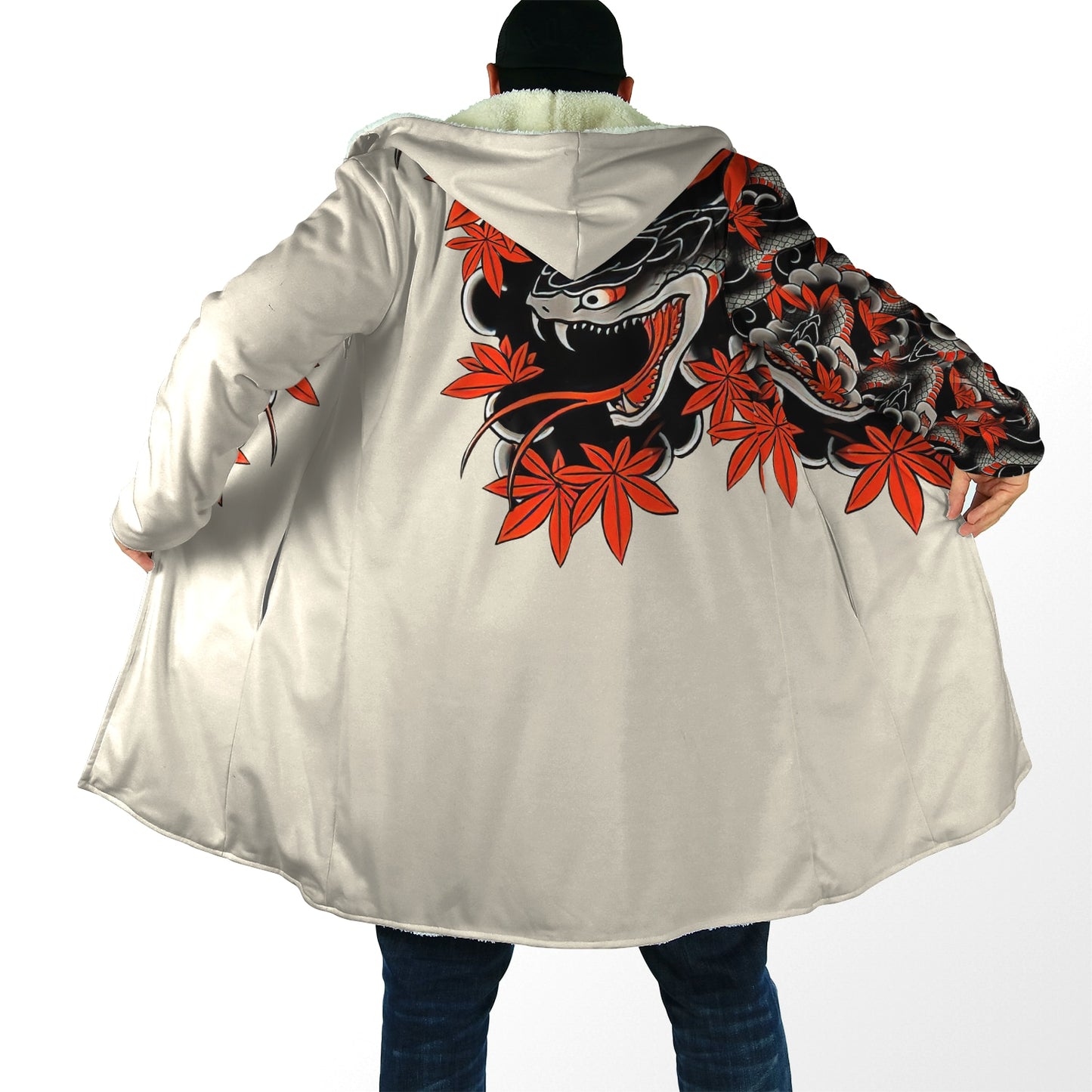 Irezumi Hooded Samurai Oni Cloak - Multiple Designs
