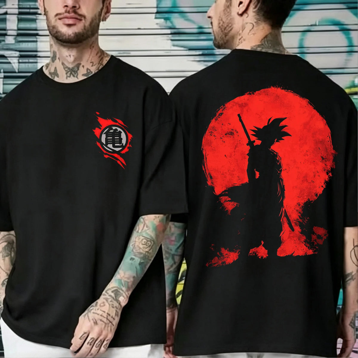Dragon Z Saiyan Short Sleeve Crew neck Cotton T-Shirt - Vintage Saiyan Collection