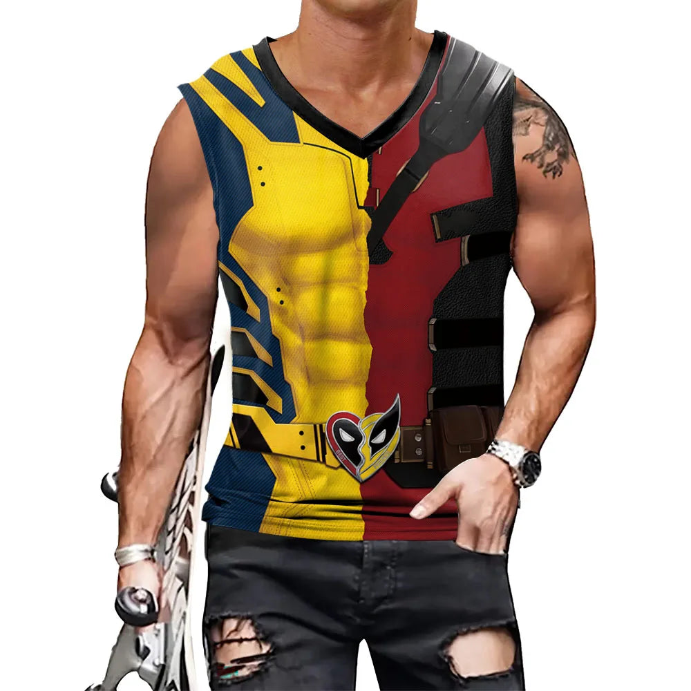 Deadpool Wolverine Sleeveless Tank Top Shirts