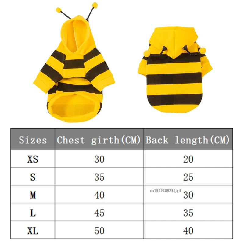 Bee Pet Cosplay Hoodie for Small and Medium Dogs & Cats