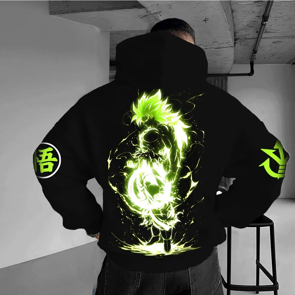 Dragon Master Glowing Saiyan Hoodies