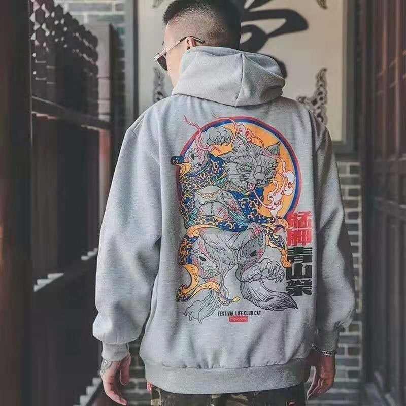 Samurai Cat Irezumi Hoodie