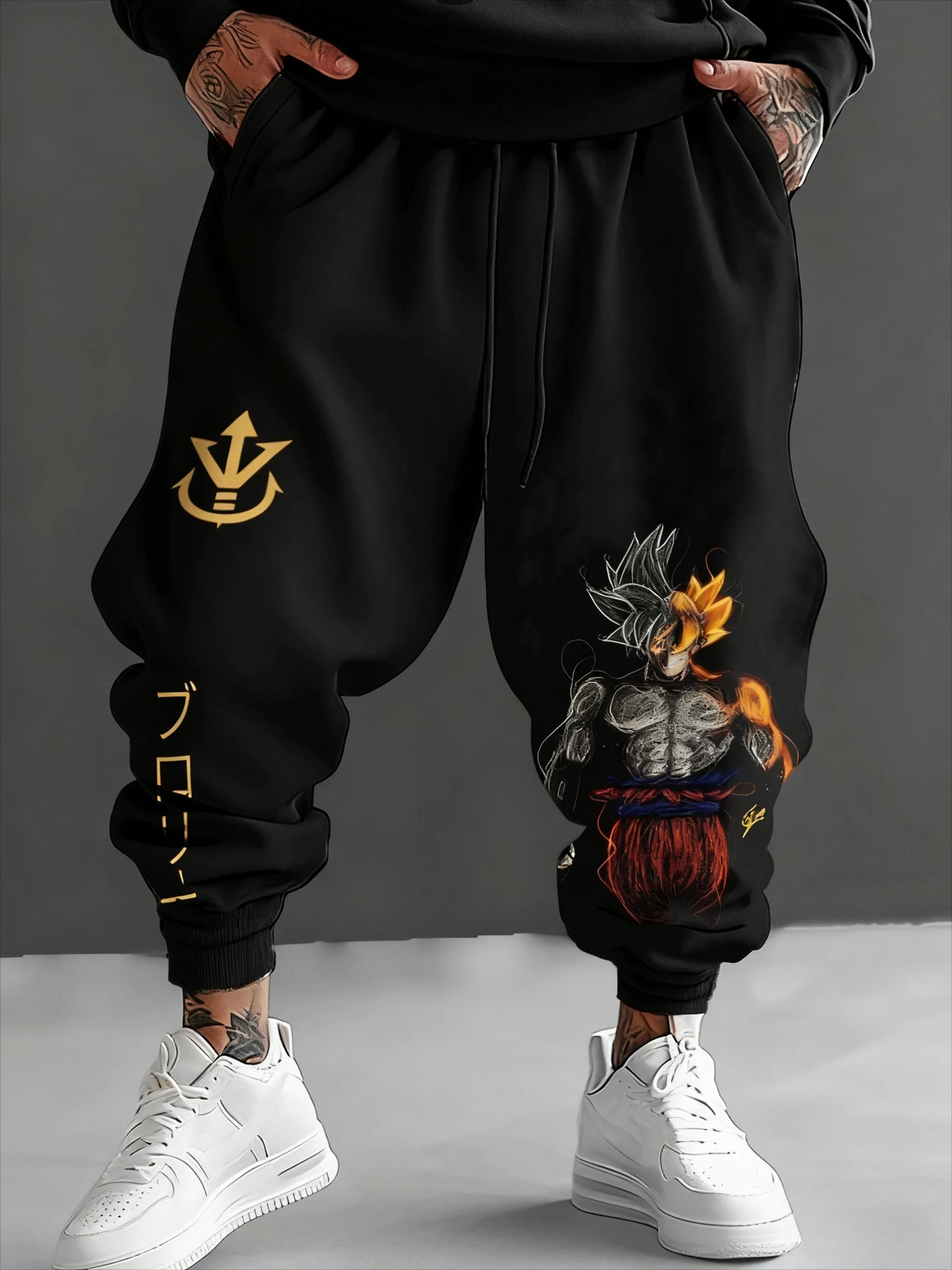 Dragon Power Baggy Gym Pants - Streetwear Sweatpants