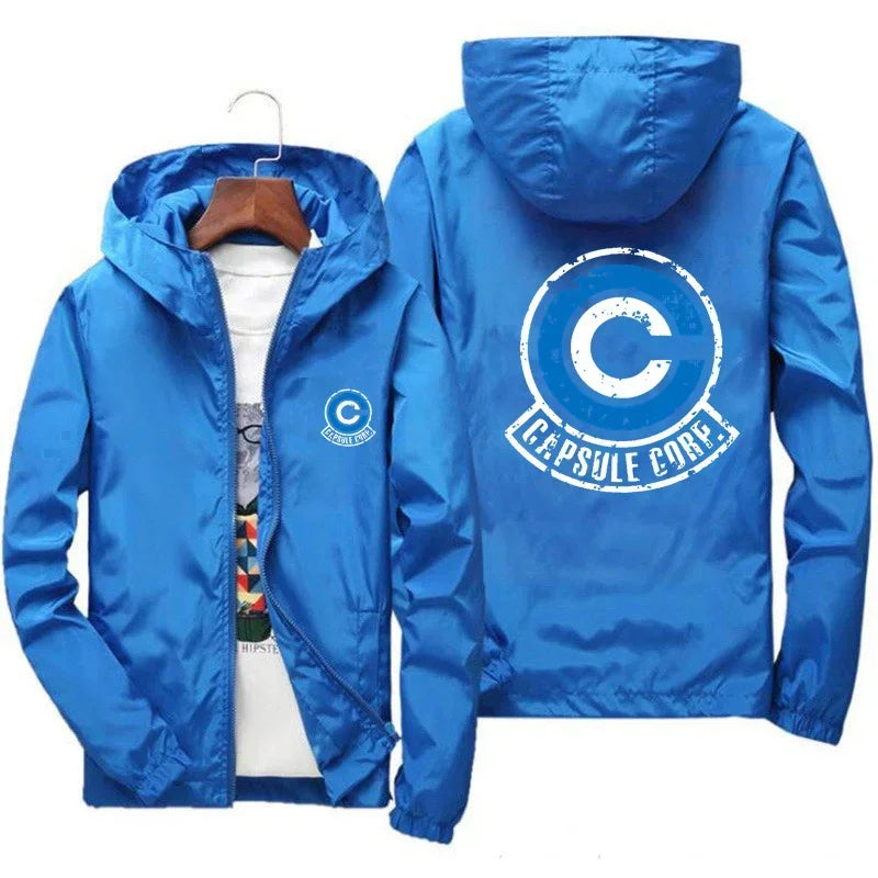 Dragon Z Capsule Corp Anime Long Sleeve Hoodie