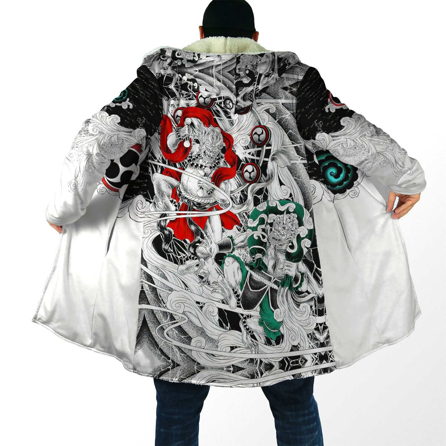 Irezumi Hooded Oni Samurai Cloak - Multiple Designs