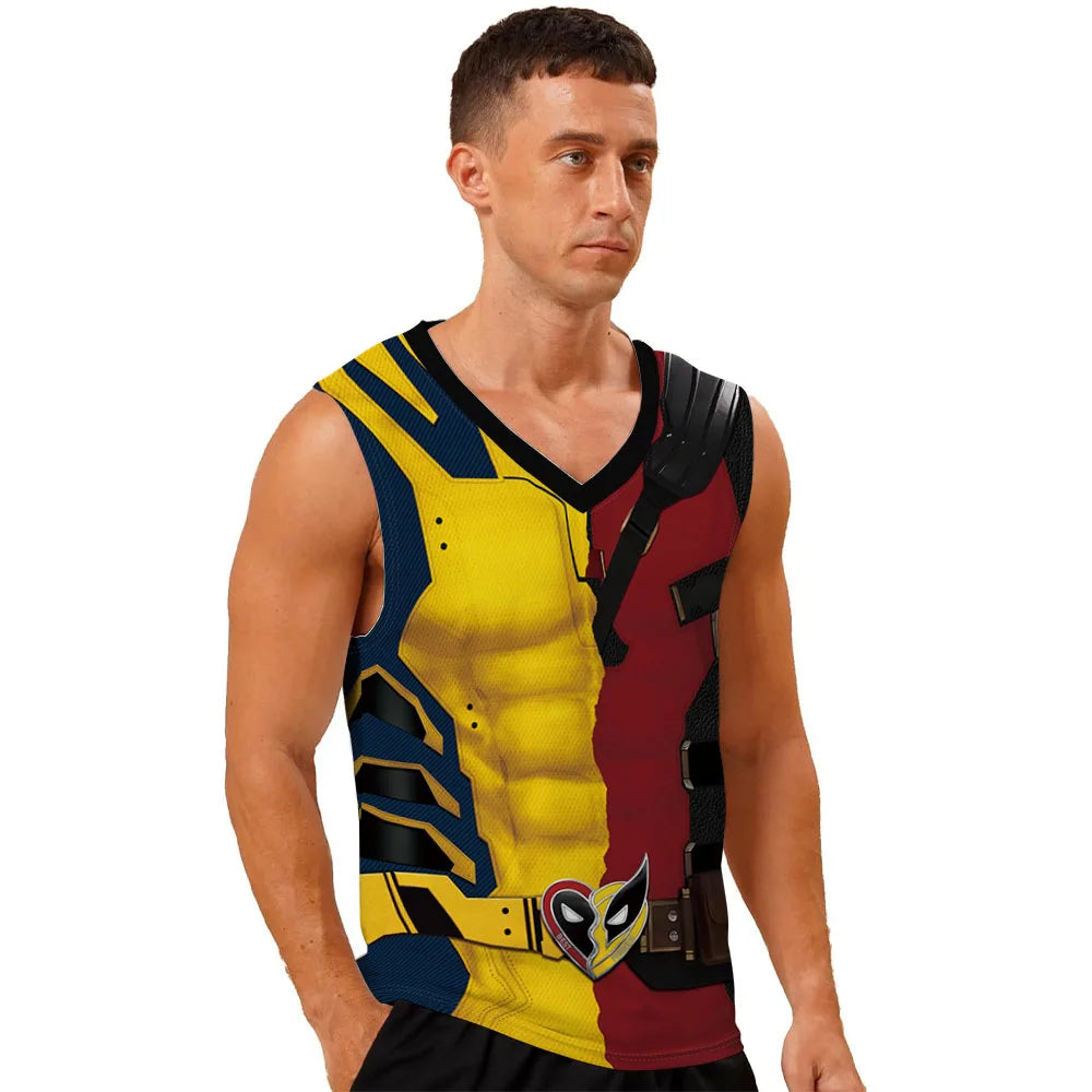 Deadpool Wolverine Sleeveless Tank Top Shirts