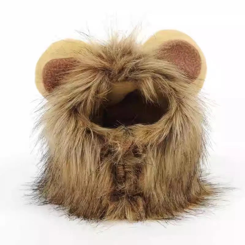 Pet Costume Lion Mane Wig for Cats and Dogs