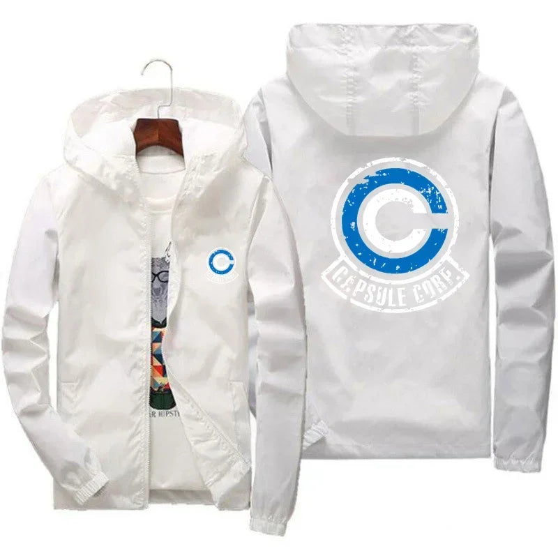 Dragon Z Capsule Corp Anime Long Sleeve Hoodie