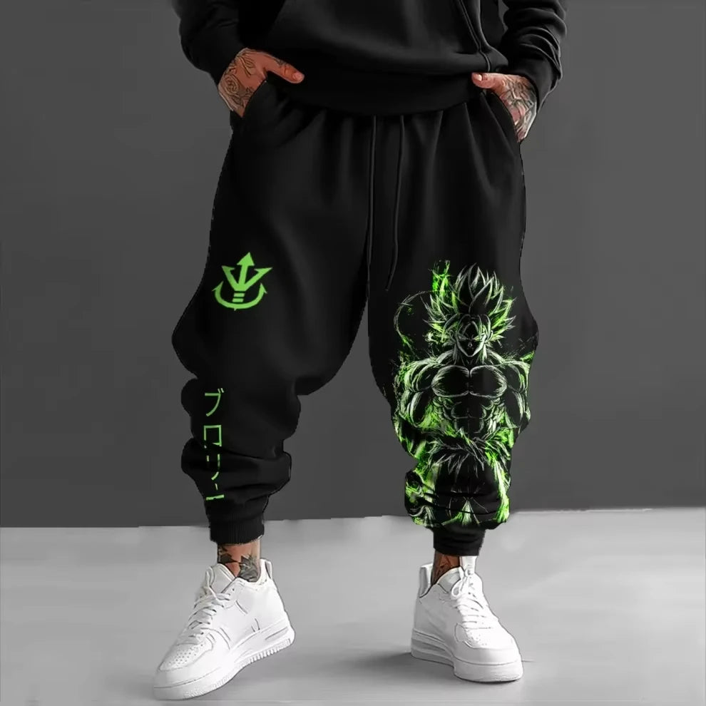 Dragon Power Baggy Gym Pants - Streetwear Sweatpants