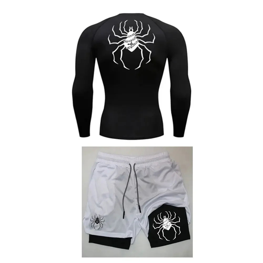 Hunter x Spider Shorts and Compression Shirt Set