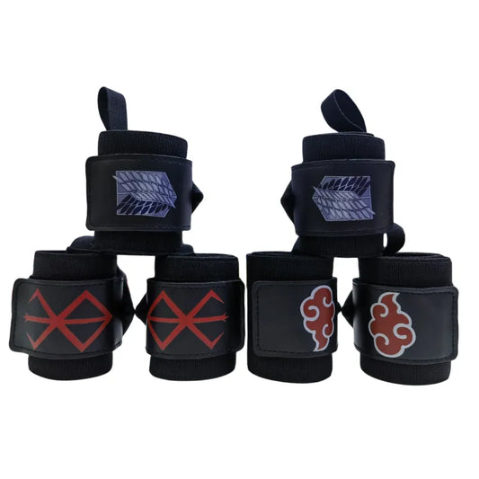 Anime Weight Lifting Wrist Wraps - Heavy Duty Professional Grade Wrist Support brace