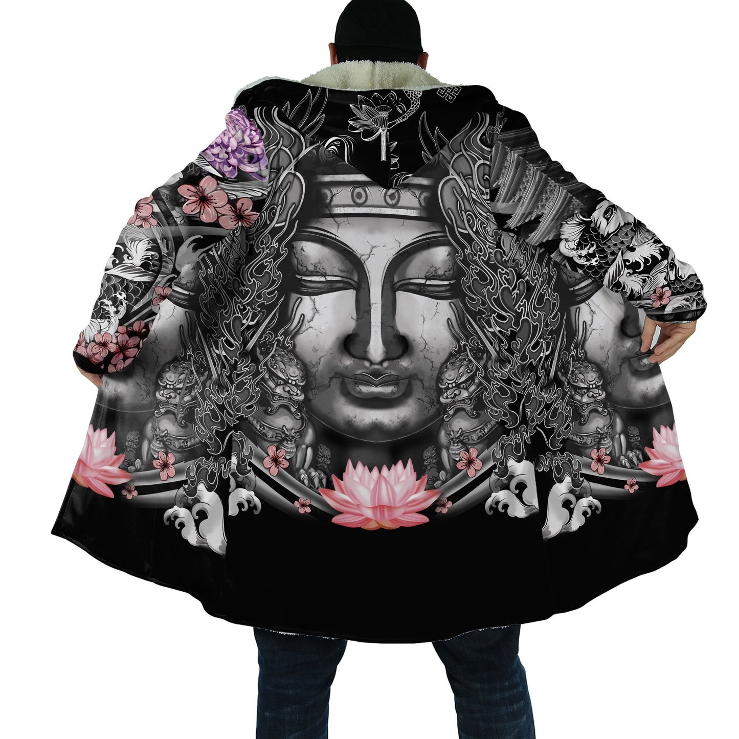 Irezumi Hooded Samurai Oni Cloak - Multiple Designs