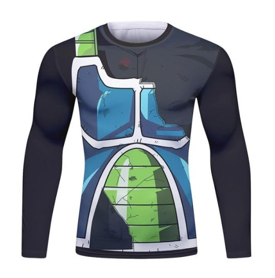 Dragon Z Onyx Warrior Battle Damaged Long Sleeve Elite Rashguard