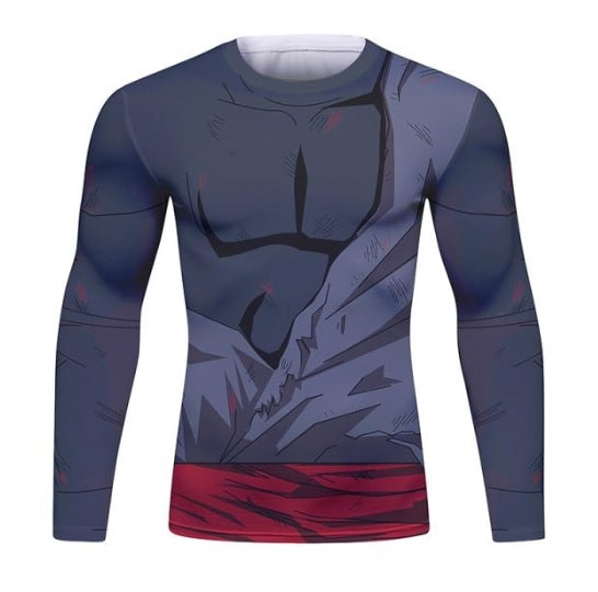 Dragon Z Black Battle Damaged Long Sleeve Elite Rashguard