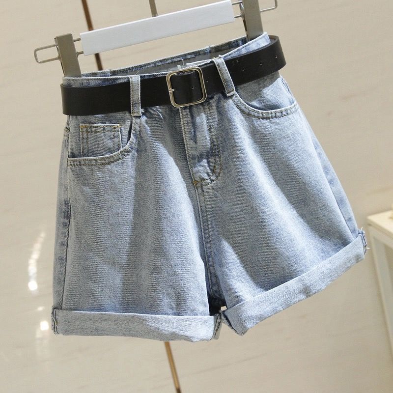 Wide Leg Women's Jeans Shorts Pants Denim Shorts Aesthetic Vintage Distressed Biker Fashion Loose Summer Comfy Casualwear