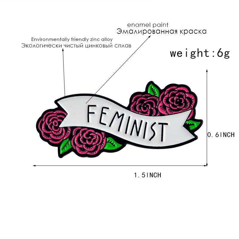 Feminist Pins Badge