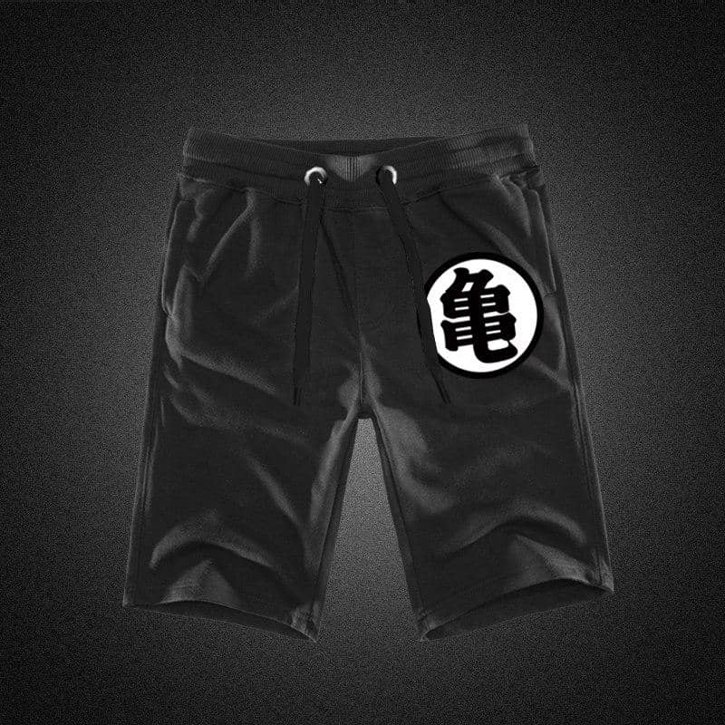 Dragon Drawstring Workout Shorts Black - FitKing