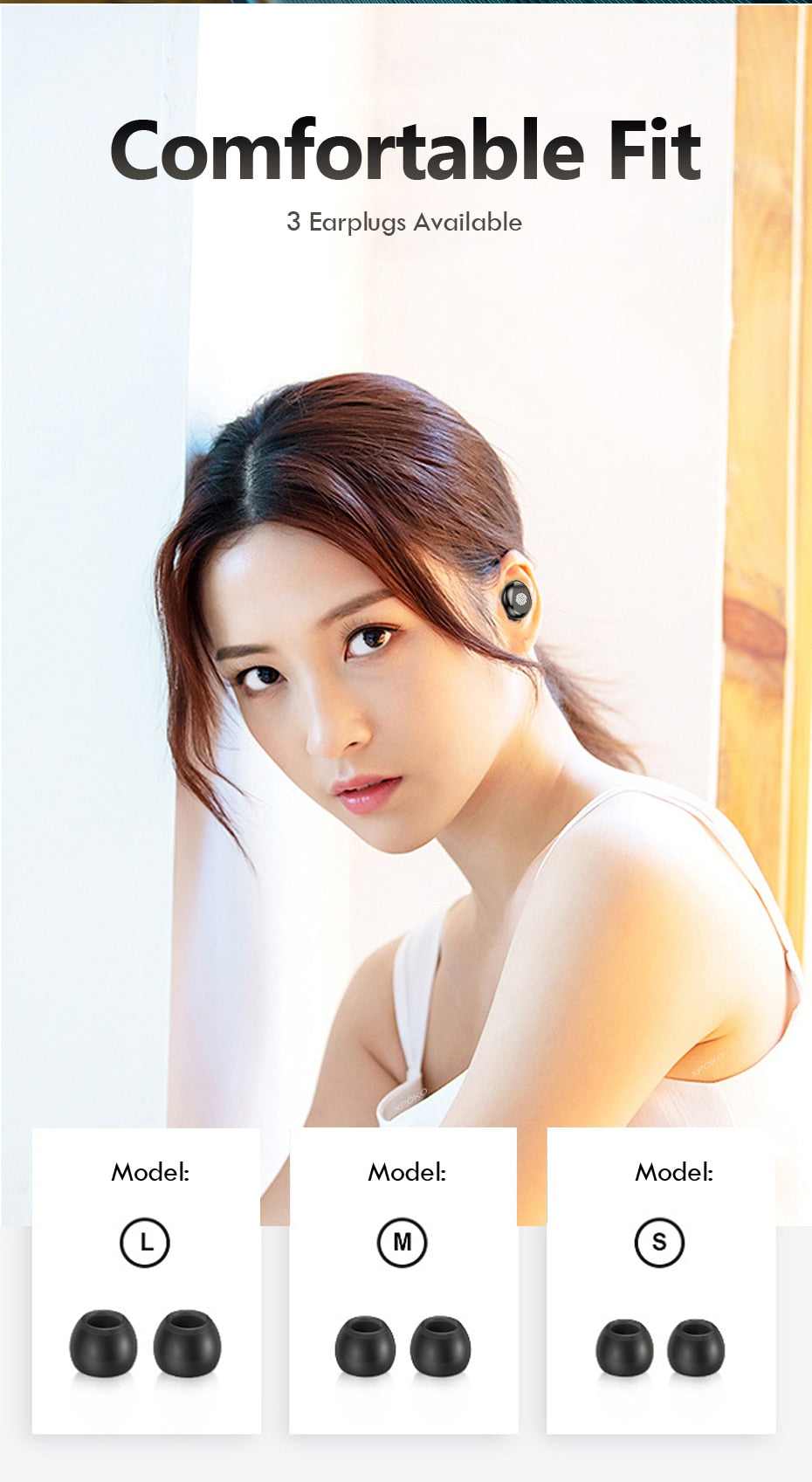 Wireless Bluetooth Headphones -  Waterproof HiFi Earbud Headset with Charging Case - Superhero Gym Gear