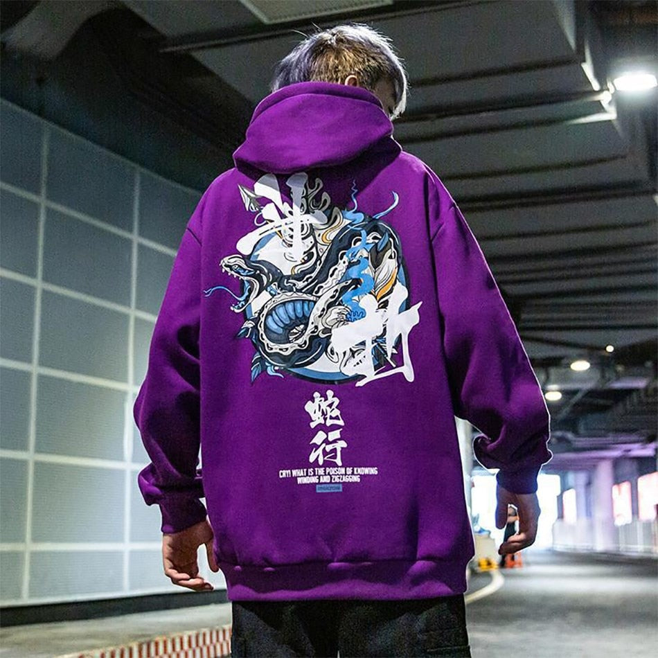 Samurai Demon Vintage Japanese Streetwear Hoodies