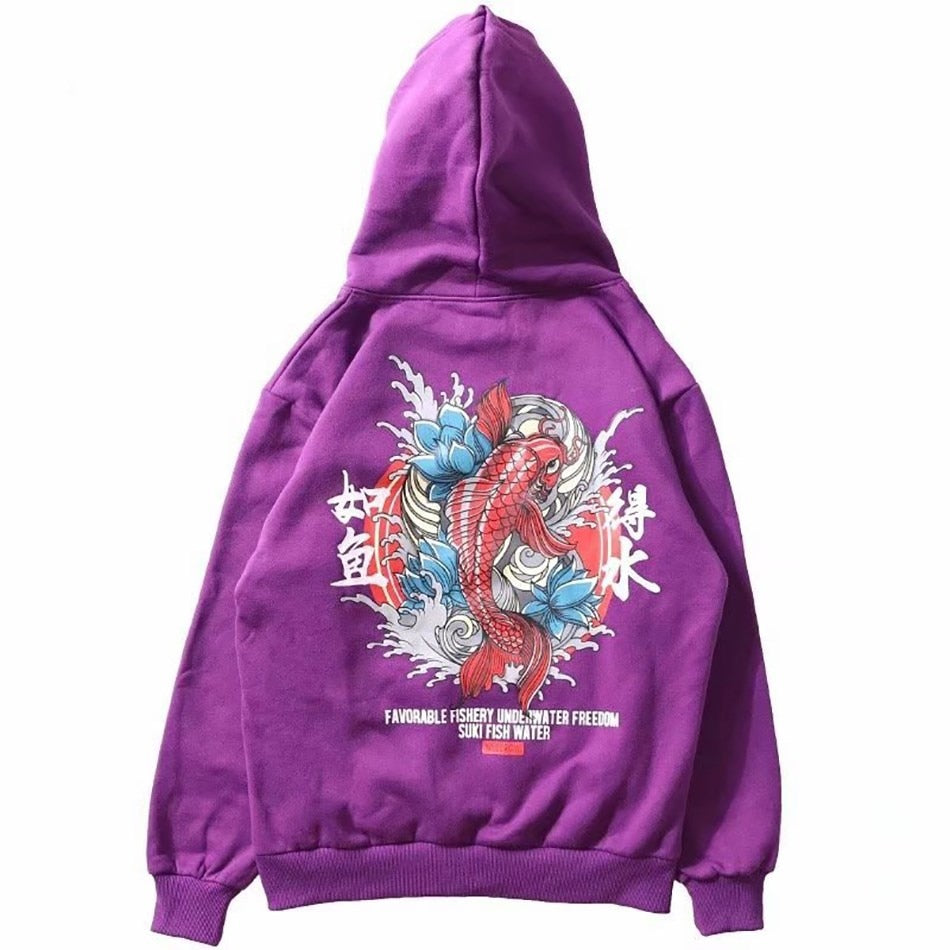 Samurai Demon Vintage Japanese Streetwear Hoodies