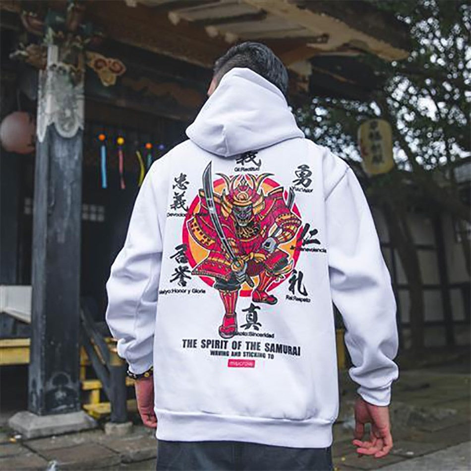Samurai Demon Vintage Japanese Streetwear Hoodies