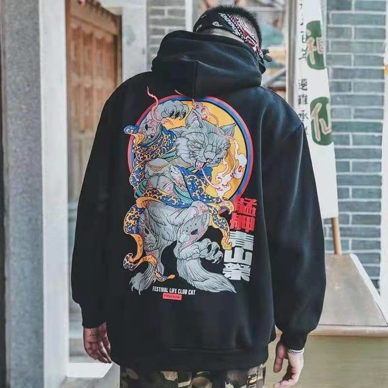 Samurai Cat Irezumi Hoodie