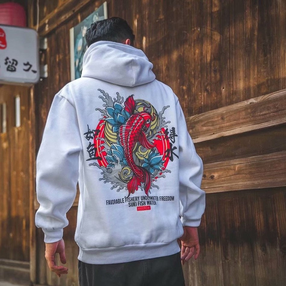 Samurai Demon Vintage Japanese Streetwear Hoodies