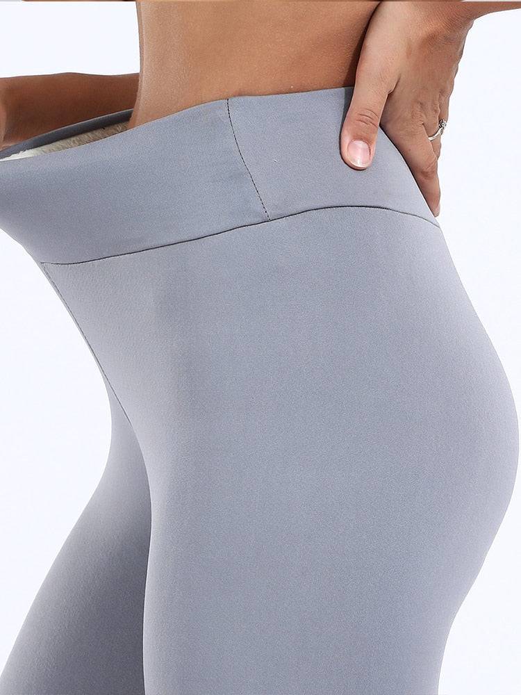 Leg Warmer's Women Pants Warm Winter Thick Velvet Legging High Waist Leggings Compression Thick Lamb Wool Pants Cold Resistant Pants