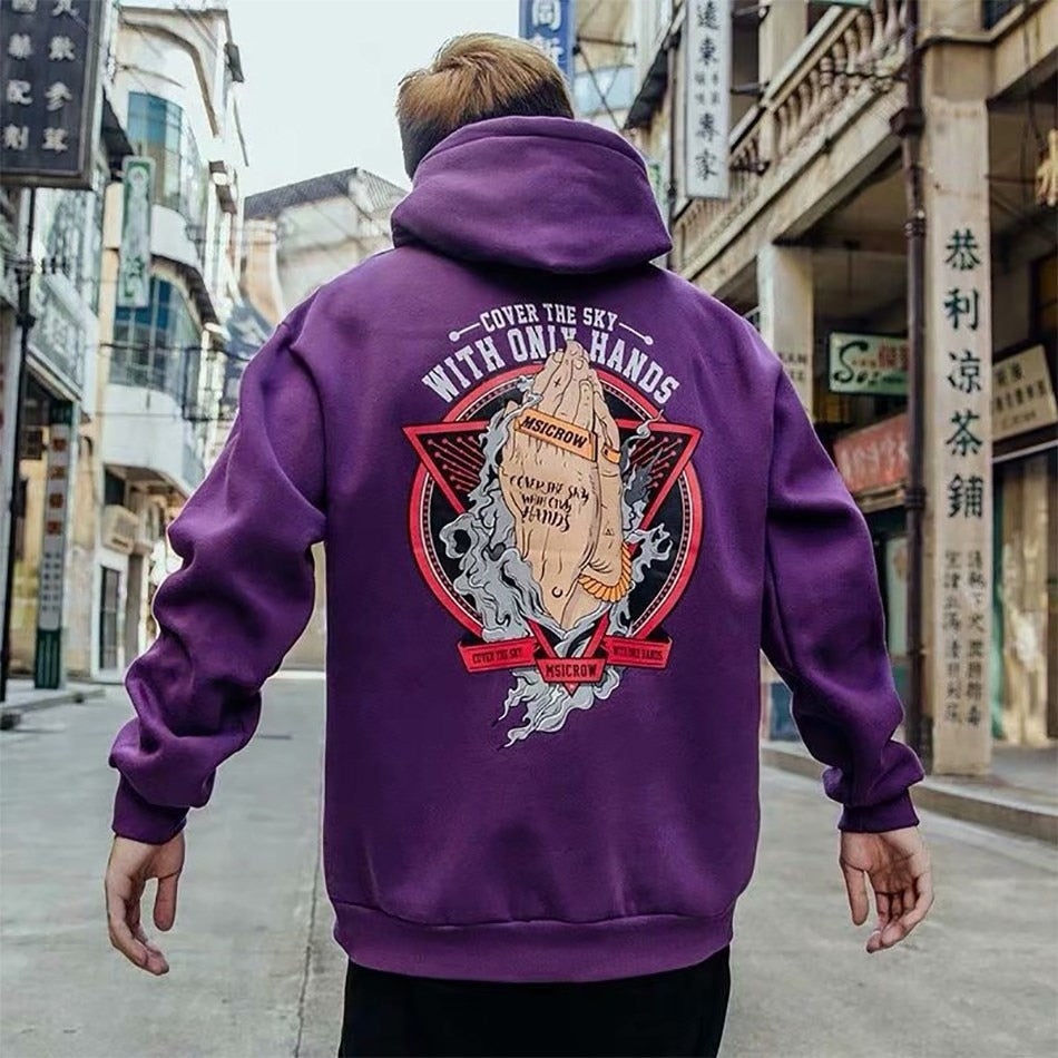 Samurai Demon Vintage Japanese Streetwear Hoodies